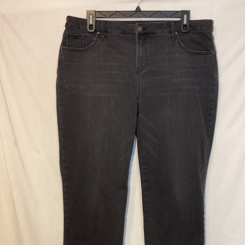 Chico's Black Boyfriend Jeans with Silver Embellishments - Picture 3 of 13